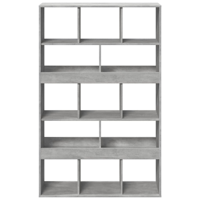 Bibliotecă, gri beton, 100x33x156,5 cm, lemn prelucrat - WALTI WALTI