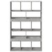 Bibliotecă, gri beton, 100x33x156,5 cm, lemn prelucrat - WALTI WALTI