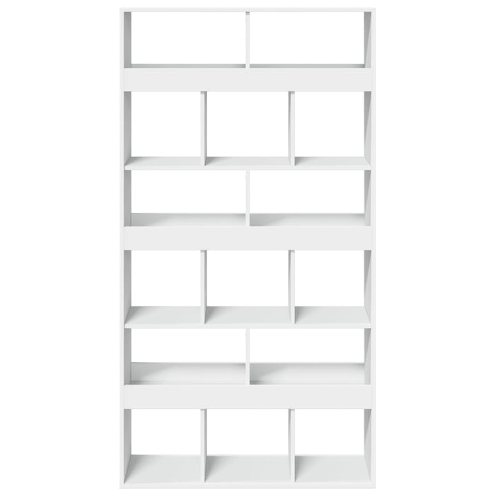 Bibliotecă, alb, 100x33x187,5 cm, lemn prelucrat - WALTI WALTI