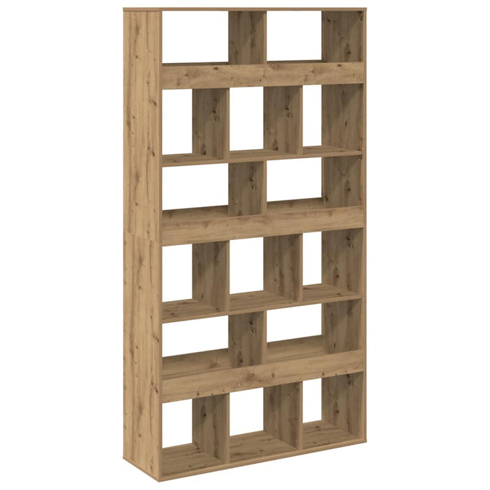 Bibliotecă, stejar artizanal, 100x33x187,5 cm, lemn prelucrat - WALTI WALTI