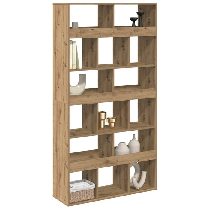 Bibliotecă, stejar artizanal, 100x33x187,5 cm, lemn prelucrat - WALTI WALTI