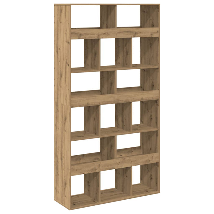 Bibliotecă, stejar artizanal, 100x33x187,5 cm, lemn prelucrat - WALTI WALTI