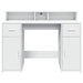 Birou cu lumini LED, alb, 120x55x91 cm, lemn prelucrat - WALTI WALTI