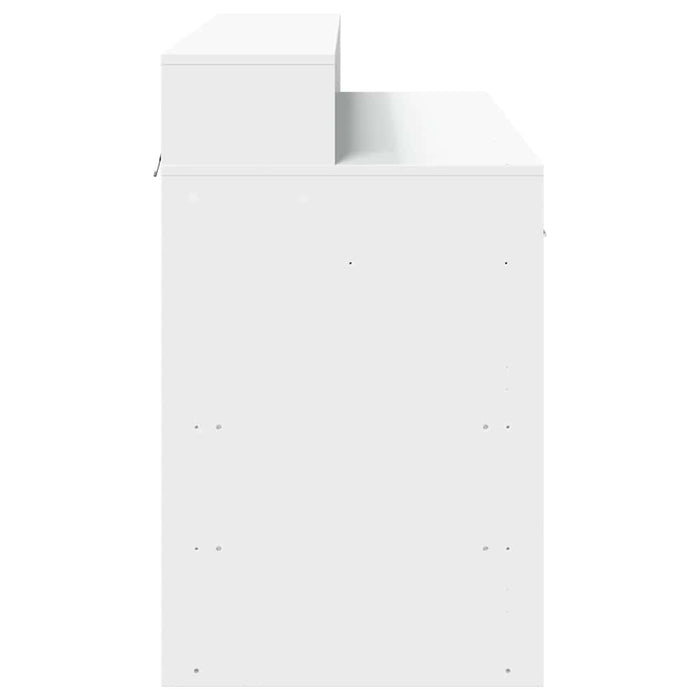Birou cu lumini LED, alb, 120x55x91 cm, lemn prelucrat - WALTI WALTI