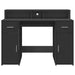 Birou cu lumini LED, negru, 120x55x91 cm, lemn prelucrat - WALTI WALTI