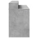 Birou cu lumini LED, gri beton, 120x55x91 cm, lemn prelucrat - WALTI WALTI