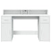 Birou cu lumini LED, alb, 140x55x91 cm, lemn prelucrat - WALTI WALTI