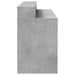 Birou cu lumini LED, gri beton, 140x55x91 cm, lemn prelucrat - WALTI WALTI