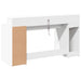 Birou cu lumini LED, alb, 160x55x91 cm, lemn prelucrat - WALTI WALTI