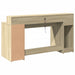 Birou cu lumini LED stejar sonoma, 160x55x91 cm, lemn prelucrat - WALTI WALTI