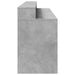 Birou cu lumini LED, gri beton, 200x55x91 cm, lemn prelucrat - WALTI WALTI