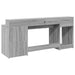 Birou cu lumini LED, gri sonoma, 200x55x91 cm, lemn prelucrat - WALTI WALTI