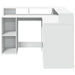 Birou cu lumini LED, alb, 130x130x91 cm, lemn prelucrat - WALTI WALTI