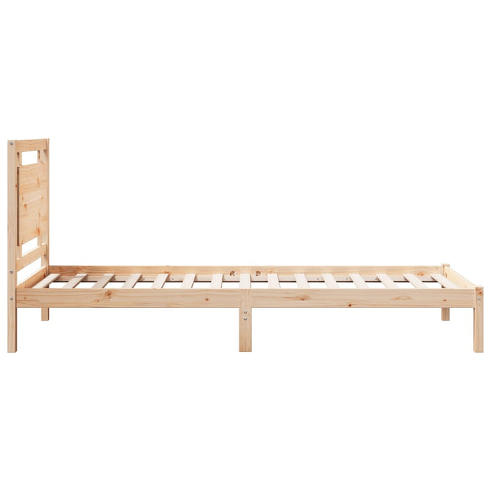 Cadru pat foarte lung fără saltea, 100x210 cm, lemn masiv WALTI