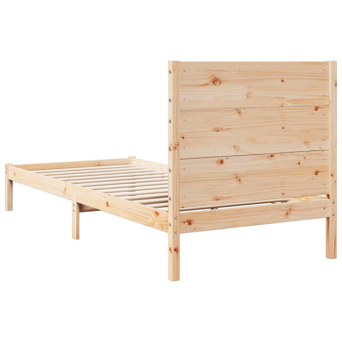 Cadru pat foarte lung fără saltea, 100x210 cm, lemn masiv - WALTI WALTI