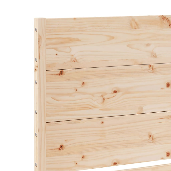 Cadru pat foarte lung fără saltea, 100x210 cm, lemn masiv - WALTI WALTI
