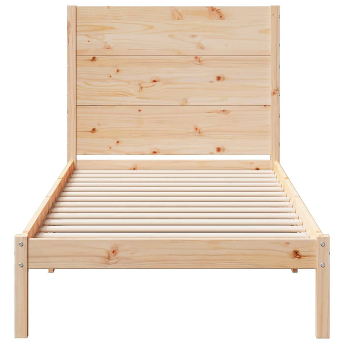 Cadru pat foarte lung fără saltea, 100x220 cm, lemn masiv - WALTI WALTI