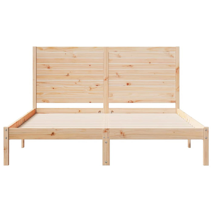 Cadru pat foarte lung fără saltea, 140x210 cm, lemn masiv - WALTI WALTI