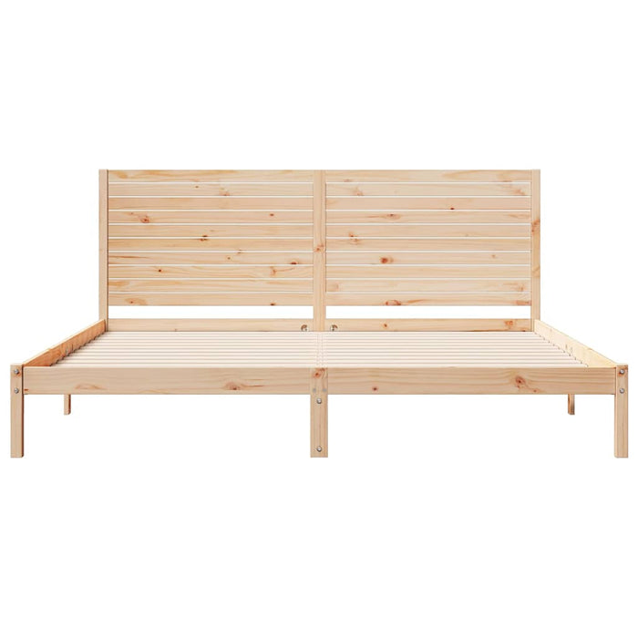 Cadru pat foarte lung fără saltea, 180x210 cm, lemn masiv - WALTI WALTI