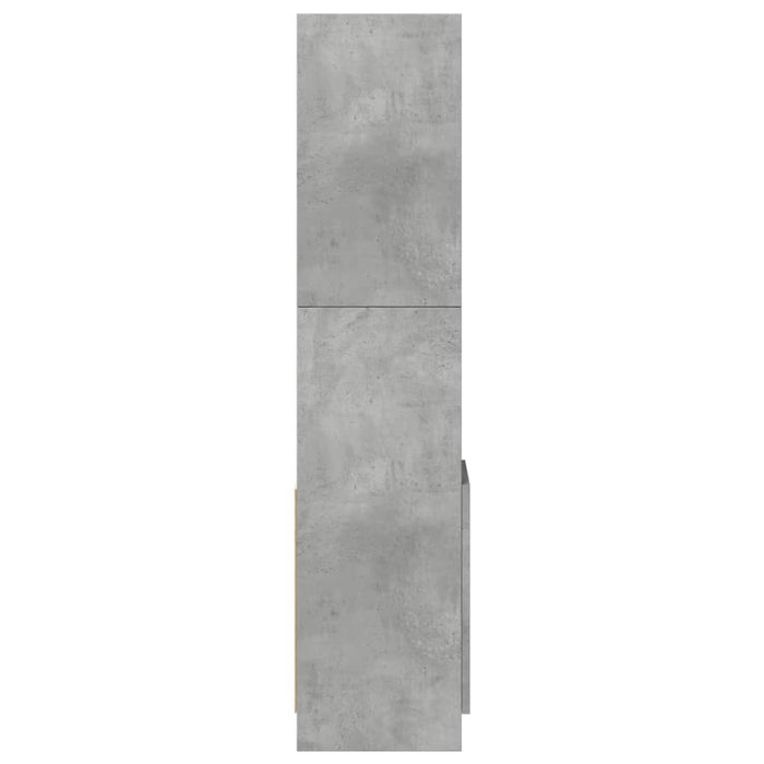 Dulap înalt, gri beton, 92x33x140 cm, lemn prelucrat - WALTI WALTI