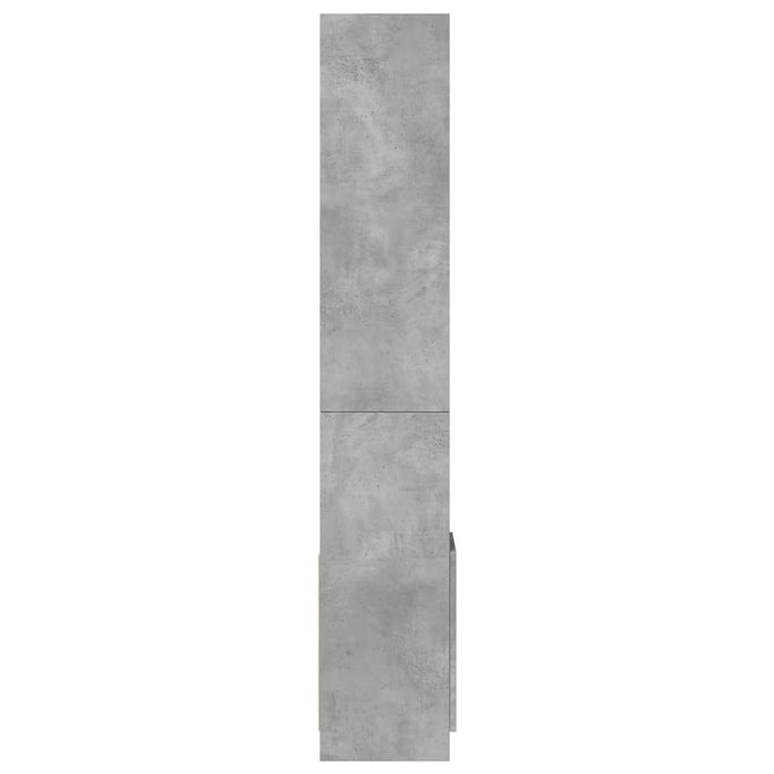 Dulap înalt, gri beton, 92x33x180 cm, lemn prelucrat - WALTI WALTI