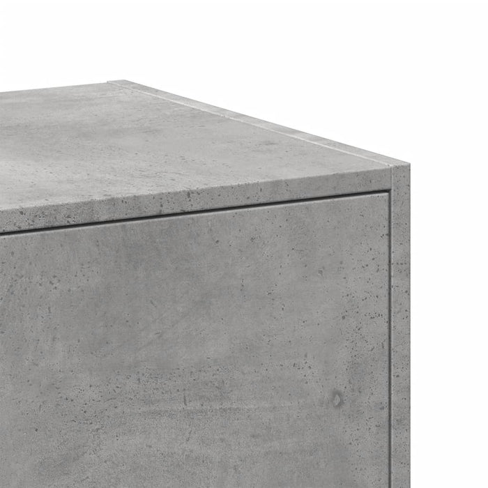 Dulap de farmacie, gri beton, 30x41x174,5 cm, lemn prelucrat - WALTI WALTI