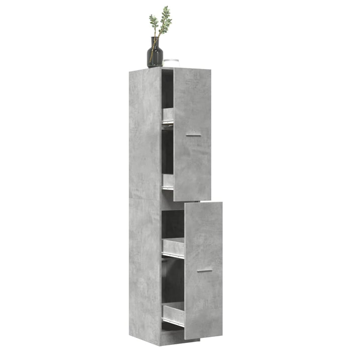Dulap de farmacie, gri beton, 30x41x174,5 cm, lemn prelucrat - WALTI WALTI