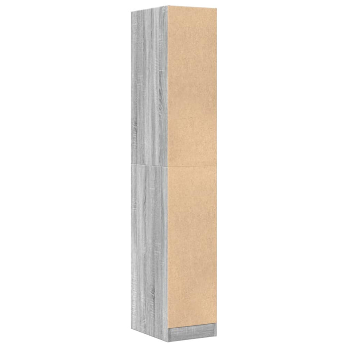 Dulap de farmacie, sonoma gri, 30x41x174,5 cm, lemn prelucrat WALTI