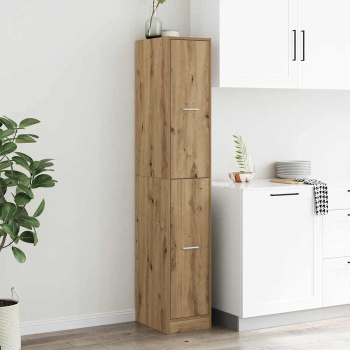Dulap farmacie, stejar artizanal, 30x41x174,5cm, lemn prelucrat - WALTI WALTI