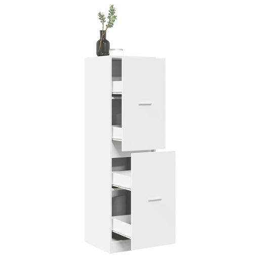 Dulap de farmacie, alb, 40x41x144,5 cm, lemn prelucrat - WALTI WALTI
