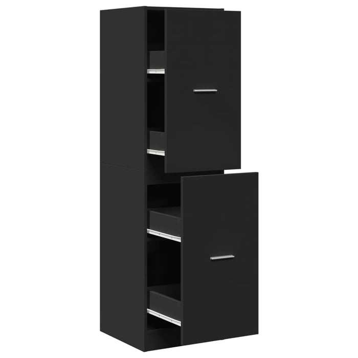 Dulap de farmacie, negru, 40x41x144,5 cm, lemn prelucrat - WALTI WALTI
