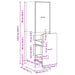 Dulap de farmacie, sonoma gri, 40x41x144,5 cm, lemn prelucrat - WALTI WALTI