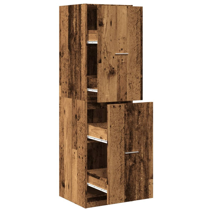 Dulap de farmacie, lemn vechi, 40x41x144,5 cm, lemn prelucrat - WALTI WALTI