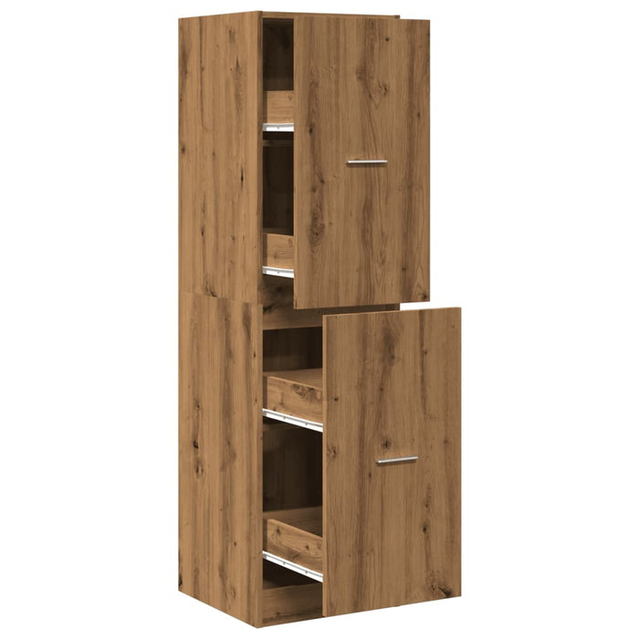 Dulap farmacie, stejar artizanal, 40x41x144,5cm, lemn prelucrat - WALTI WALTI