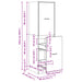 Dulap farmacie, stejar artizanal, 40x41x144,5cm, lemn prelucrat - WALTI WALTI