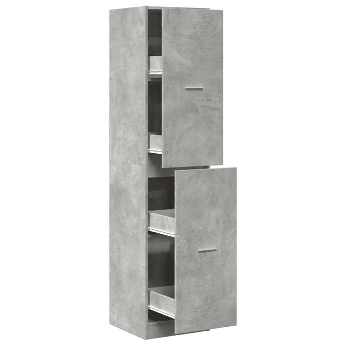 Dulap de farmacie, gri beton, 40x41x174,5 cm, lemn prelucrat - WALTI WALTI