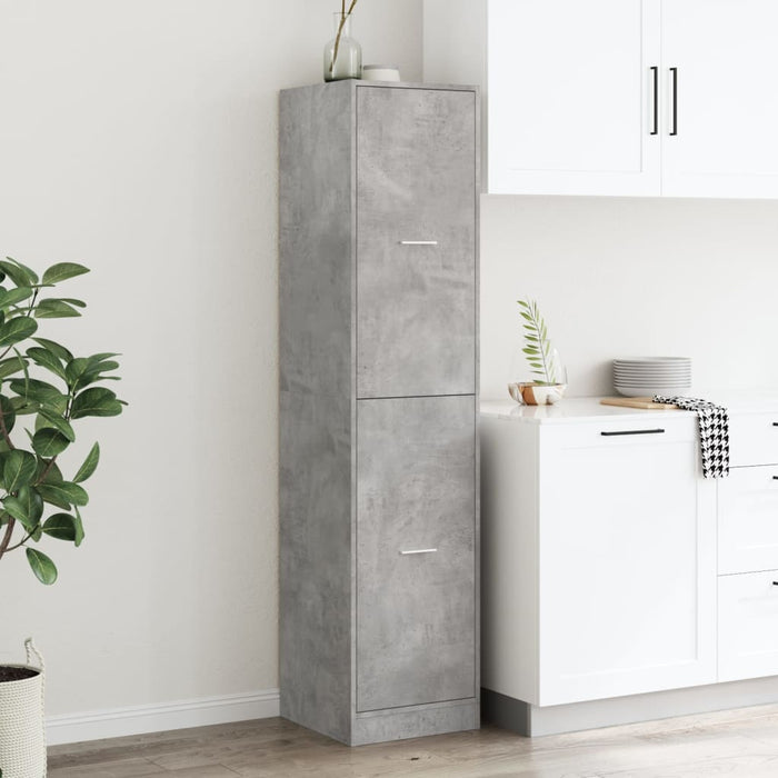 Dulap de farmacie, gri beton, 40x41x174,5 cm, lemn prelucrat - WALTI WALTI