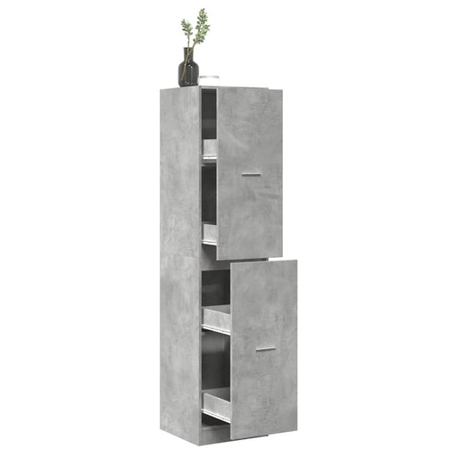 Dulap de farmacie, gri beton, 40x41x174,5 cm, lemn prelucrat - WALTI WALTI