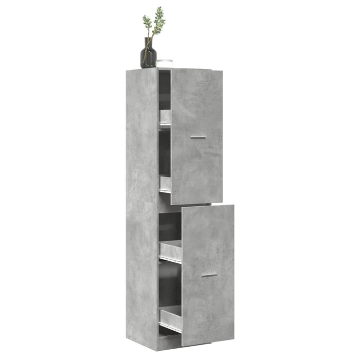 Dulap de farmacie, gri beton, 40x41x174,5 cm, lemn prelucrat - WALTI WALTI