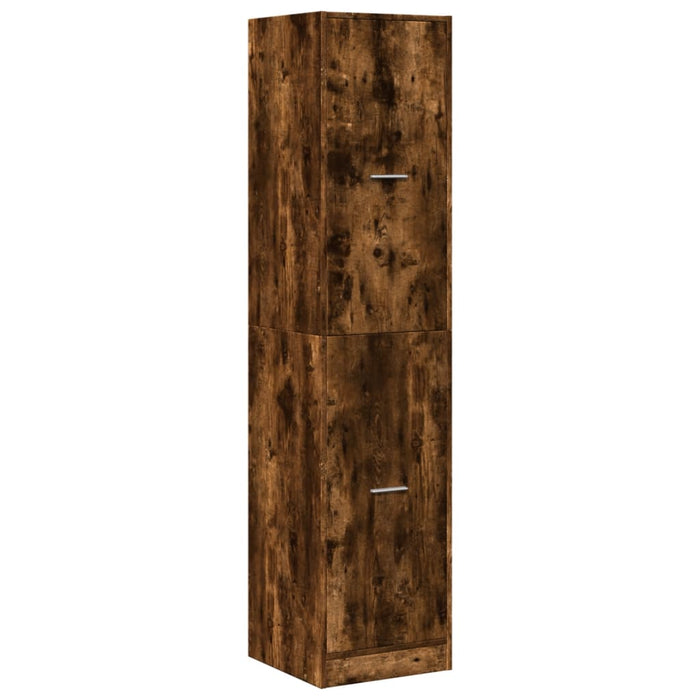 Dulap de farmacie stejar fumuriu, 40x41x174,5cm, lemn prelucrat - WALTI WALTI