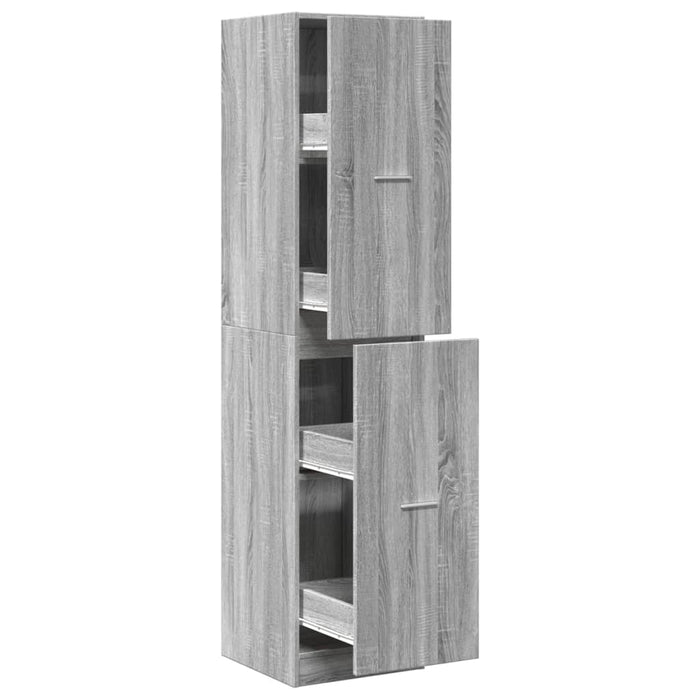 Dulap de farmacie, sonoma gri, 40x41x174,5 cm, lemn prelucrat - WALTI WALTI