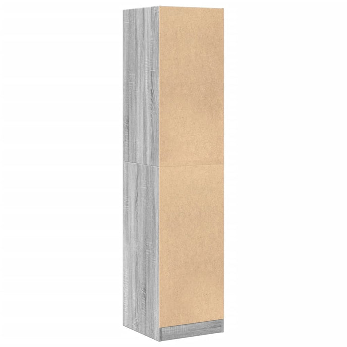 Dulap de farmacie, sonoma gri, 40x41x174,5 cm, lemn prelucrat - WALTI WALTI