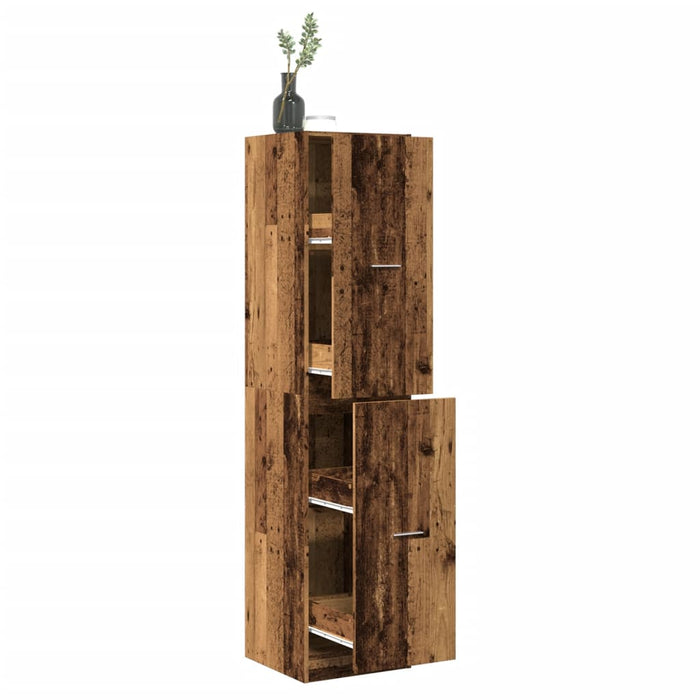Dulap de farmacie, lemn vechi, 40x41x174,5 cm, lemn prelucrat - WALTI WALTI