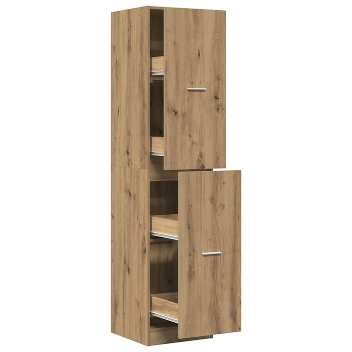 Dulap farmacie, stejar artizanal, 40x41x174,5cm, lemn prelucrat - WALTI WALTI
