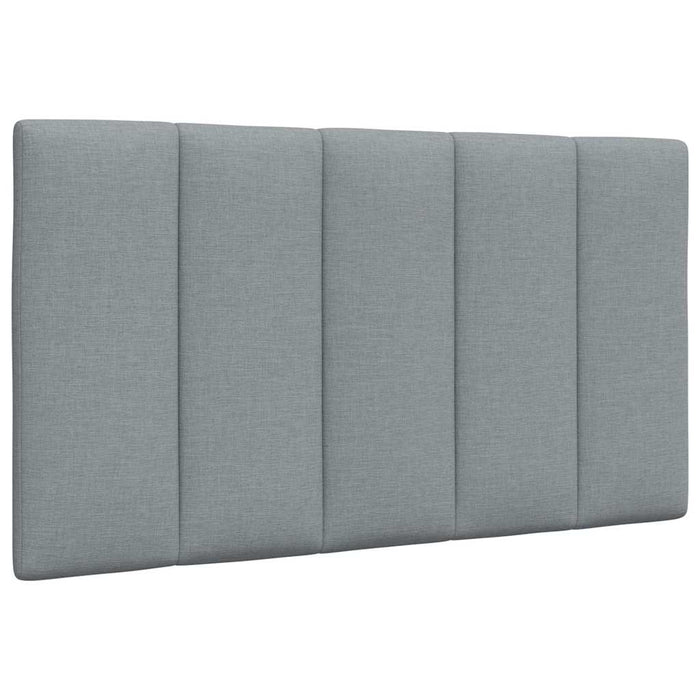 Pernă tăblie de pat, Hanko, gri deschis, 80 cm, material textil WALTI