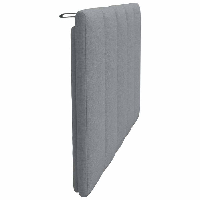 Pernă tăblie de pat, Hanko, gri deschis, 80 cm, material textil WALTI