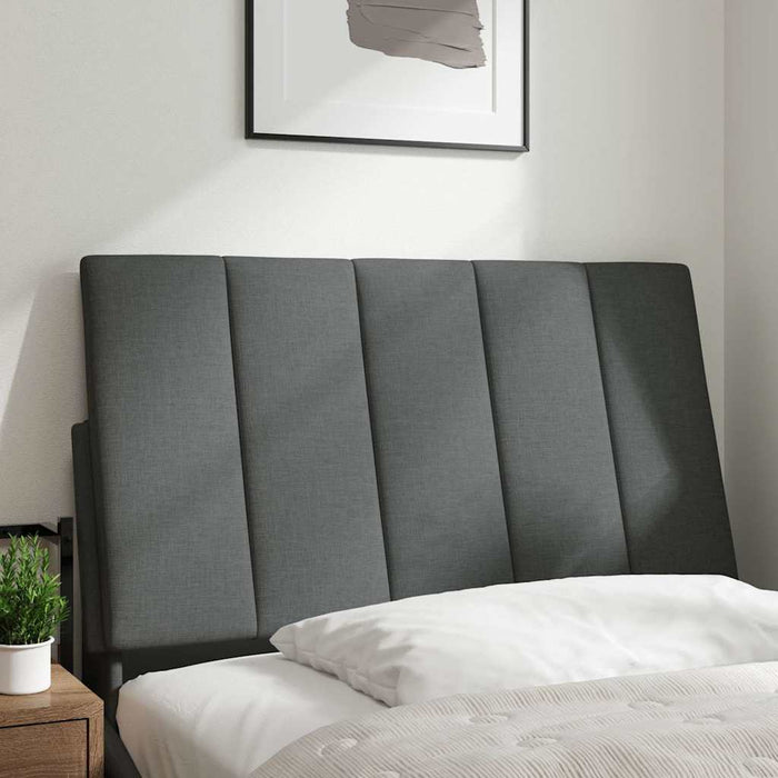 Pernă pentru tăblie de pat, Hanko, gri închis, 80 cm, material textil WALTI