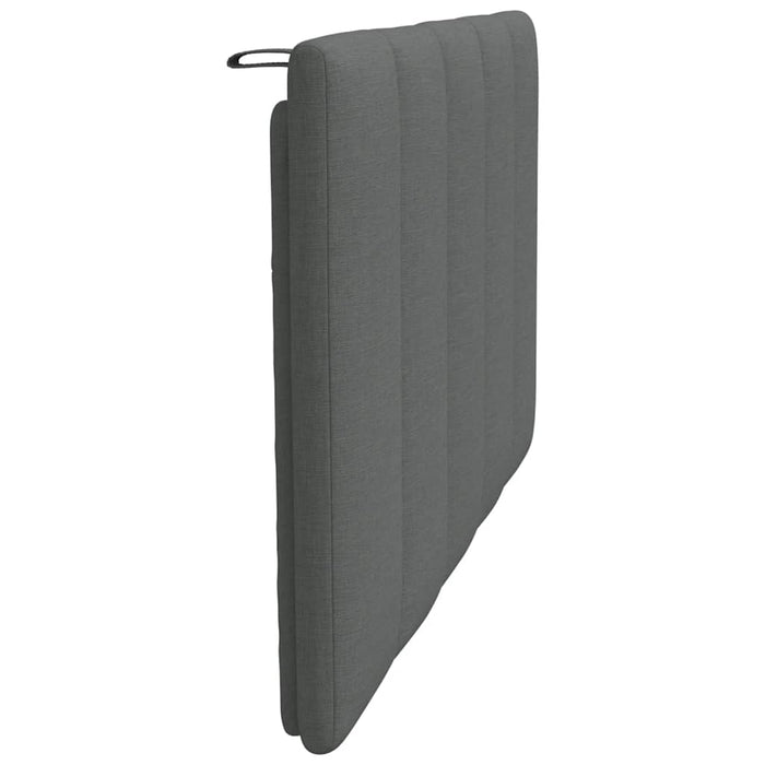 Pernă pentru tăblie de pat, Hanko, gri închis, 80 cm, material textil WALTI