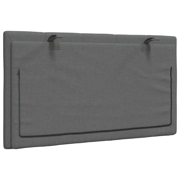 Pernă pentru tăblie de pat, Hanko, gri închis, 80 cm, material textil WALTI