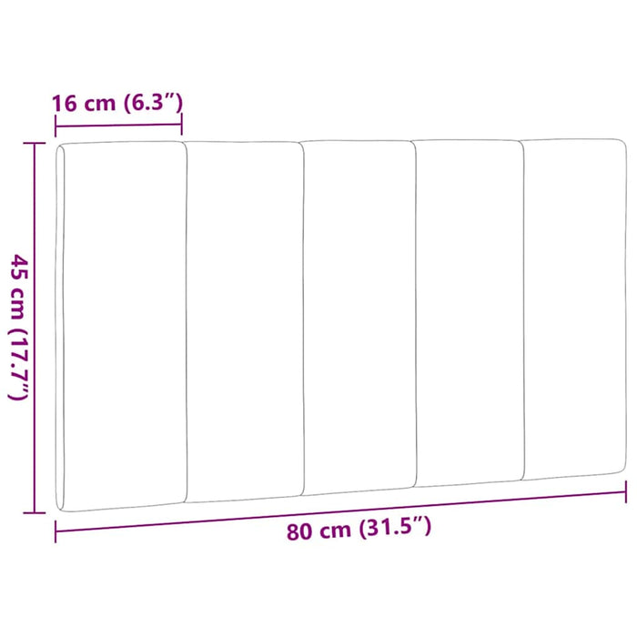 Pernă pentru tăblie de pat, Hanko, negru, 80 cm, material textil WALTI